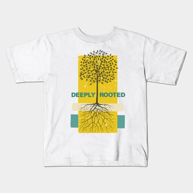 Deeply Rooted Kids T-Shirt by SWON Design